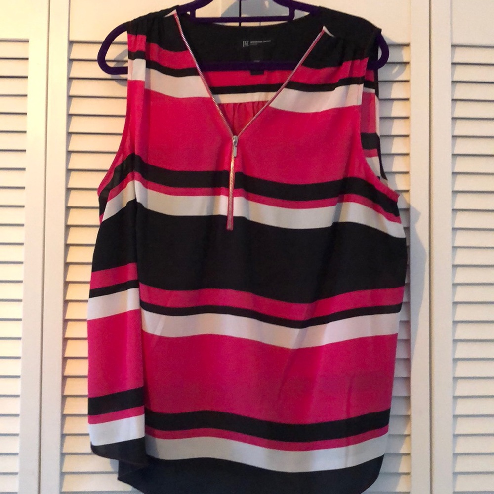 Hot pink and black stripes